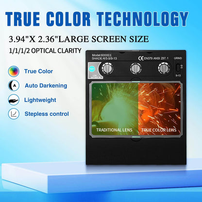 4.49x5.24in Welding Lens Auto Darkening