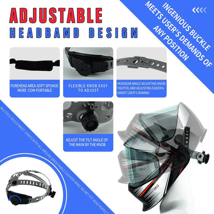 Large Viewing Welding Helmet with Side View