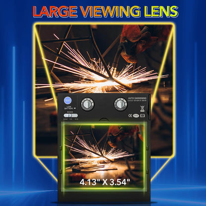 Large Viewing Welding Helmet with Side View