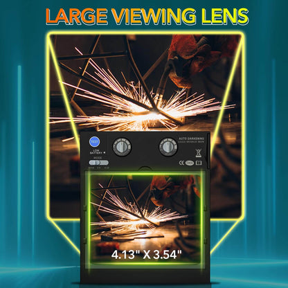Large Viewing Welding Helmet with Side View