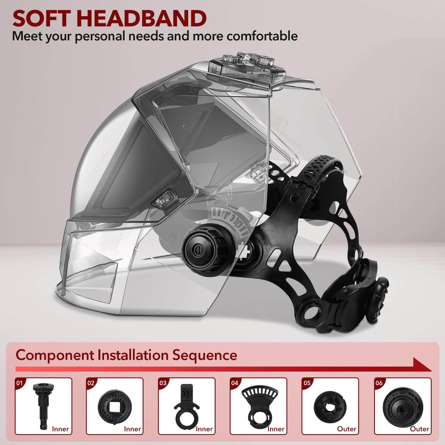 Panoramic Auto Darkening Welding Helmet for TIG MIG ARC
