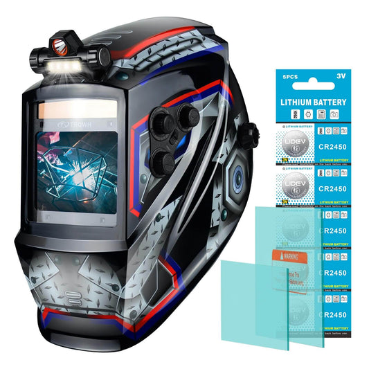 Large Viewing Welding Helmet Auto Darkening