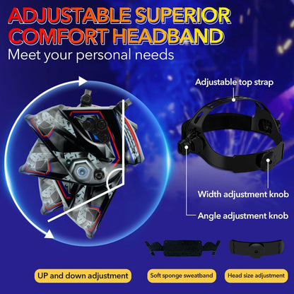 Large Viewing Welding Helmet Auto Darkening
