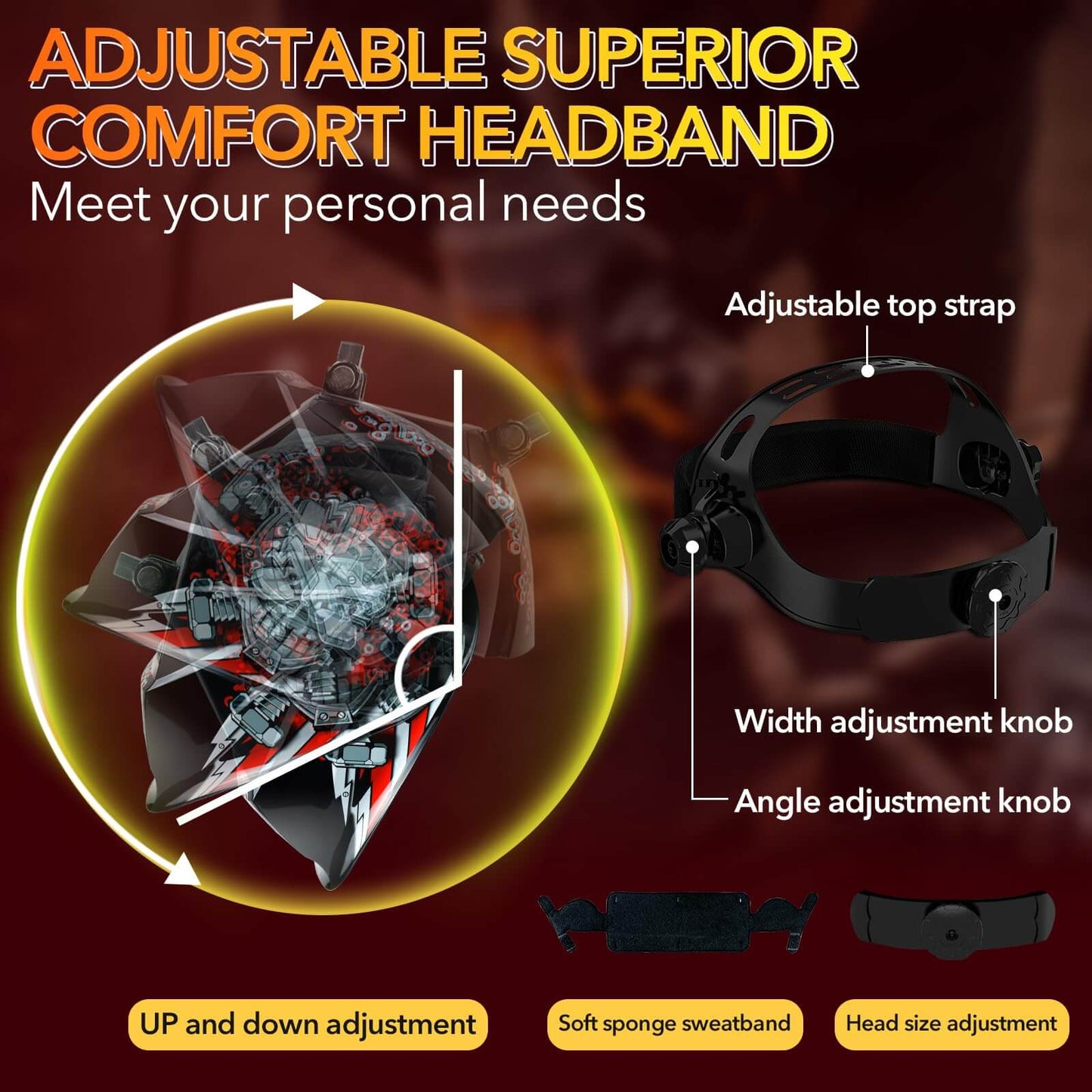 Welding Hood with Light Auto Darkening