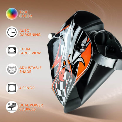 3.94" x 3.15" Large Viewing Welding Helmets